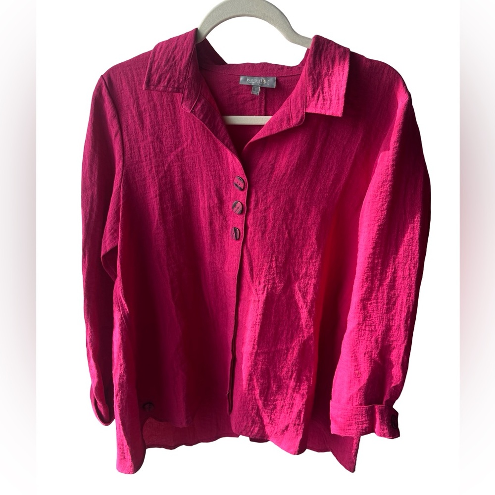 Habitat Women's Vibrant Pink Button Down Shirt
